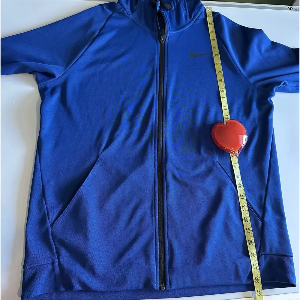 Nike Dri-Fit Therma Full-zip Size Large Men's Hoodie Blue Jacket Outerwear